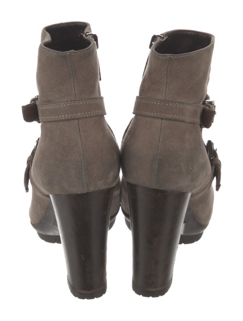Gianvito Rossi Suede Moto Boots