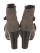 Gianvito Rossi Suede Moto Boots