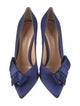 Gianvito Rossi Satin Bow Accents Pumps