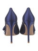 Gianvito Rossi Satin Bow Accents Pumps