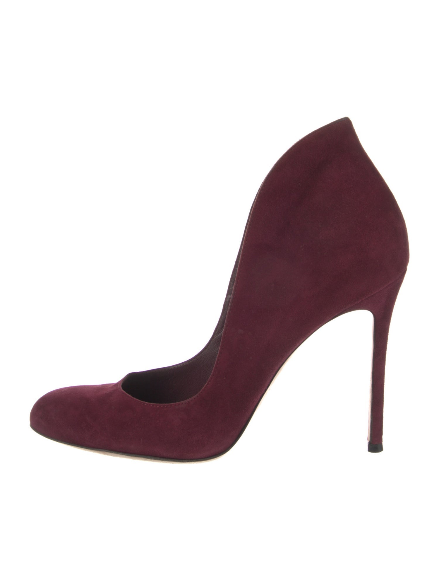 Gianvito Rossi Suede Pumps Burgundy Pumps, Shoes GIT86529 The