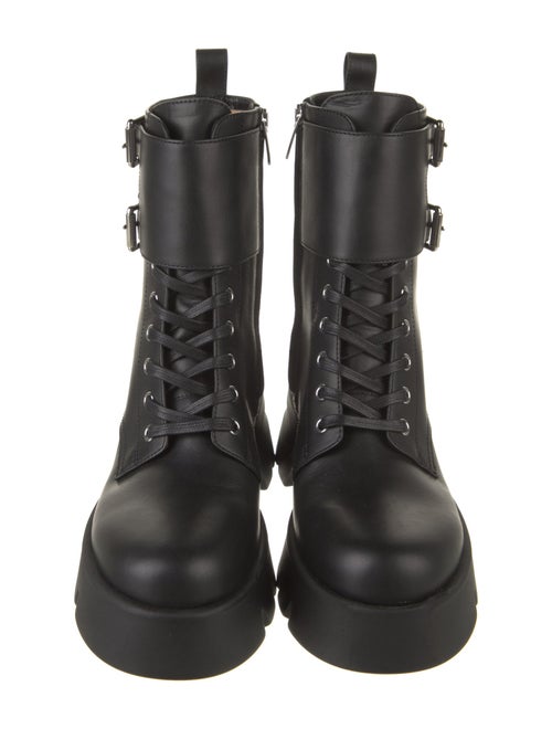 Gianvito Rossi Leather Combat Boots