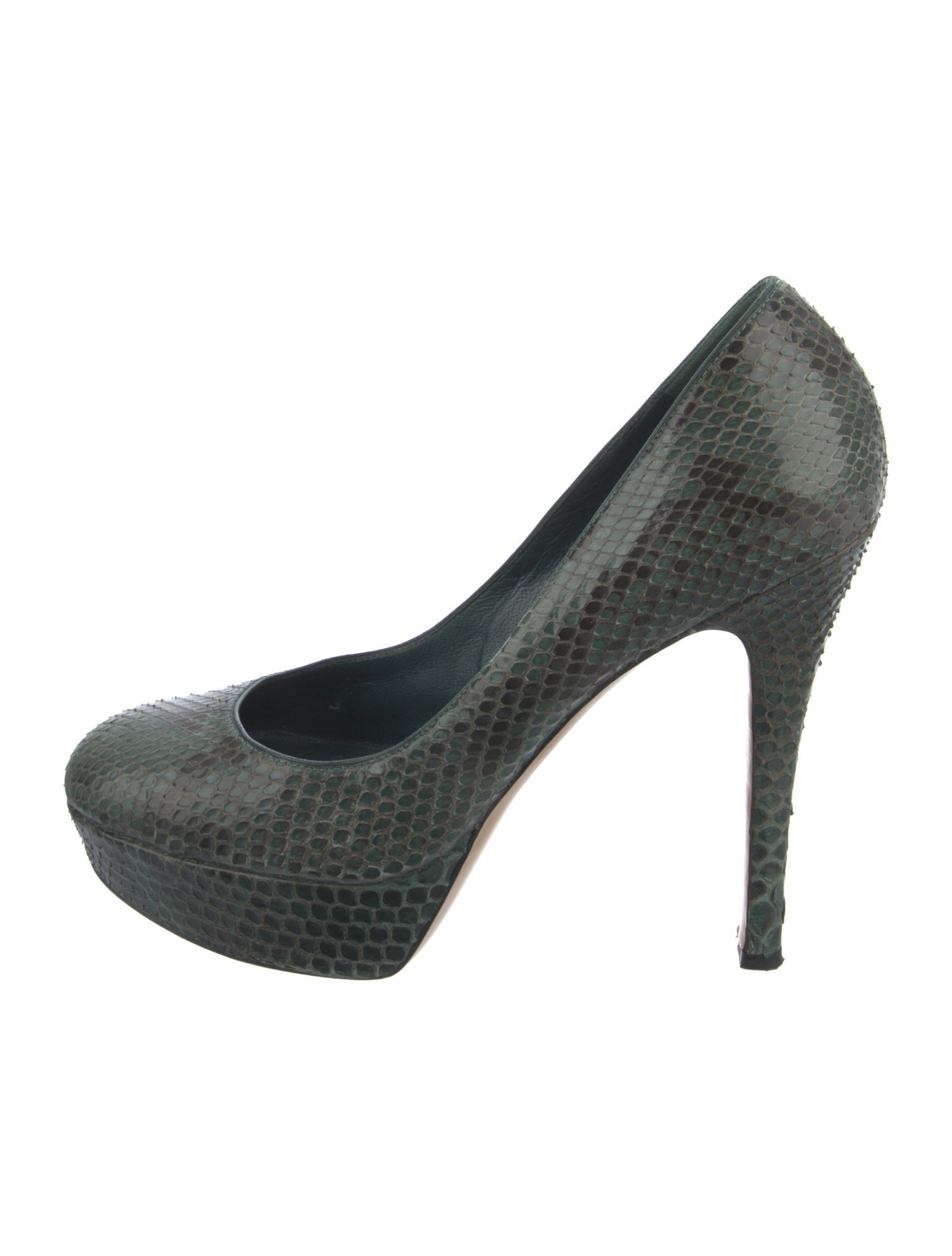 Gianvito Rossi Leather Animal Print Pumps