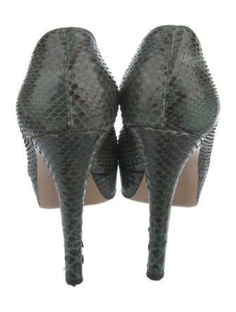 Gianvito Rossi Leather Animal Print Pumps