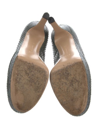 Gianvito Rossi Leather Animal Print Pumps