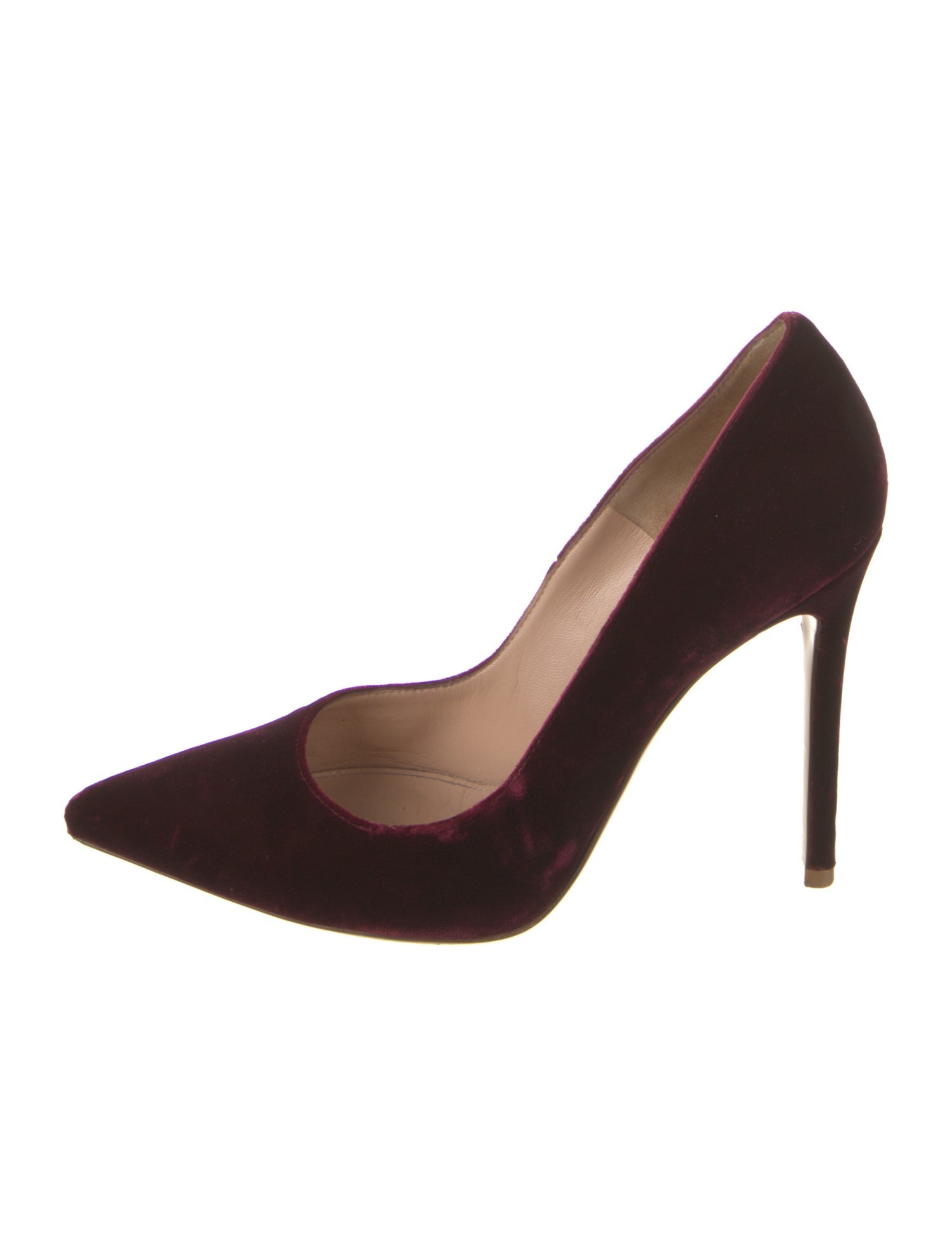 Gianvito Rossi Velvet Pumps Burgundy Pumps, Shoes GIT95670 The