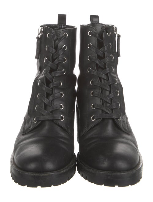 Gianvito Rossi Leather Combat Boots
