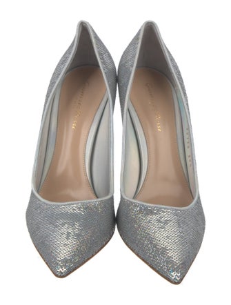 Gianvito Rossi Sequins Printed Pumps