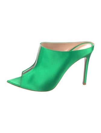 Gianvito Rossi Satin Mules