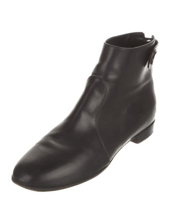 Gianvito Rossi Leather Printed Lace-Up Boots