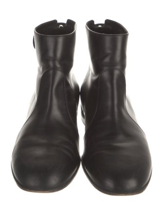 Gianvito Rossi Leather Printed Lace-Up Boots