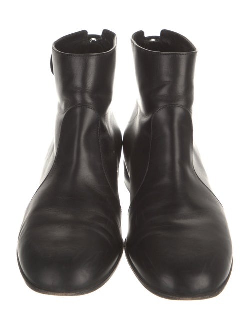 Gianvito Rossi Leather Printed Lace-Up Boots