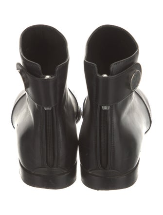 Gianvito Rossi Leather Printed Lace-Up Boots