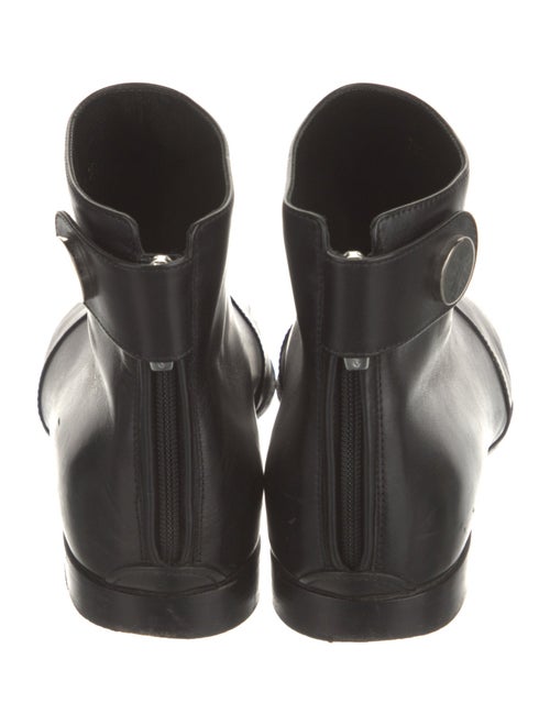 Gianvito Rossi Leather Printed Lace-Up Boots