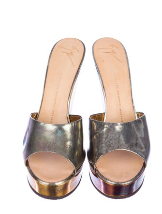 Giuseppe Zanotti Oil Slick Wedges