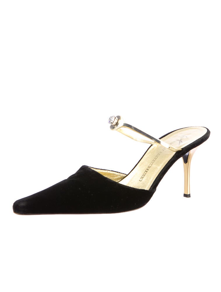 Giuseppe Zanotti Velvet Mules