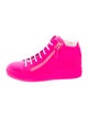 Giuseppe Zanotti Girls' Velvet High Top Sneakers