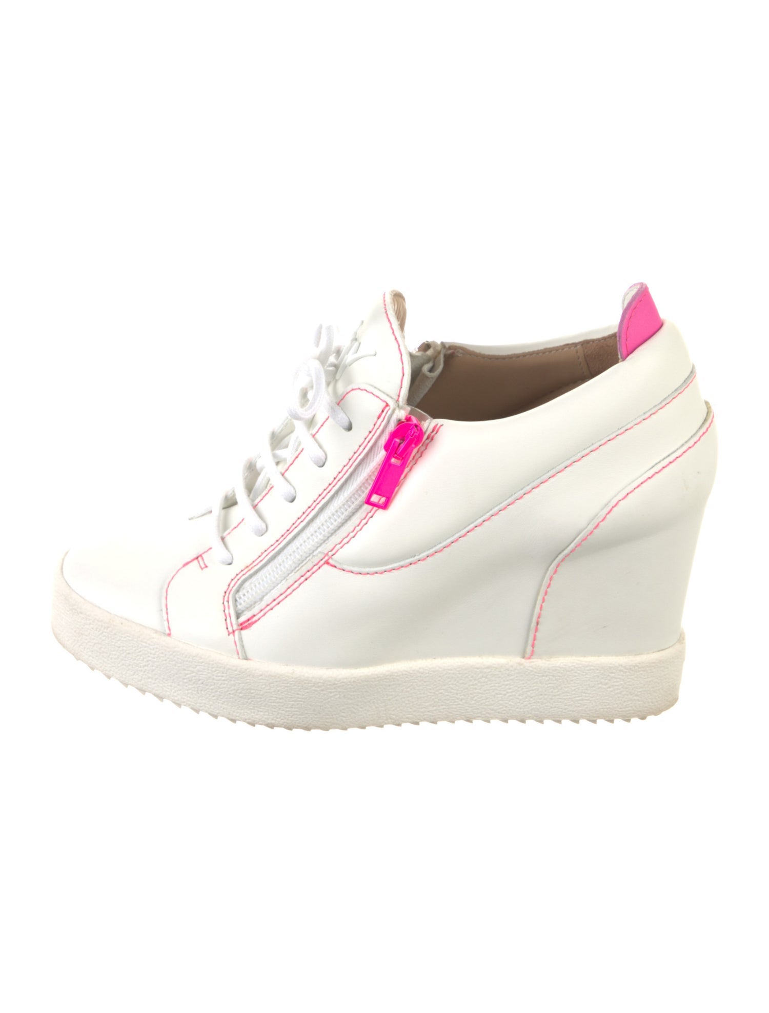 Giuseppe Zanotti Leather Wedge Sneakers