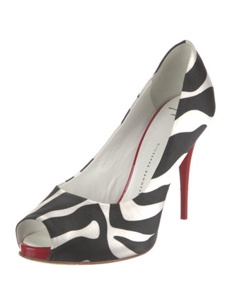 Giuseppe Zanotti Nylon Colorblock Pattern Pumps