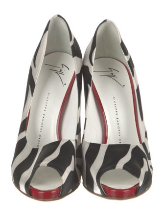 Giuseppe Zanotti Nylon Colorblock Pattern Pumps