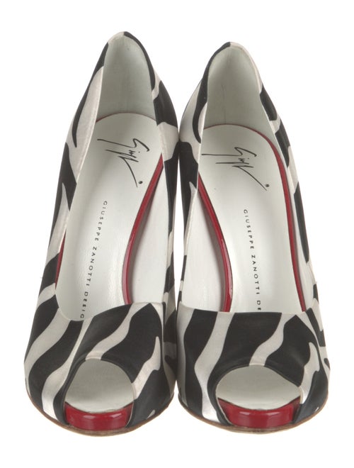 Giuseppe Zanotti Nylon Colorblock Pattern Pumps