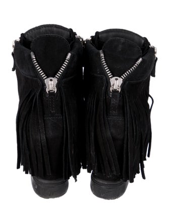 Giuseppe Zanotti Suede Printed Wedge Sneakers