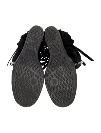 Giuseppe Zanotti Suede Printed Wedge Sneakers