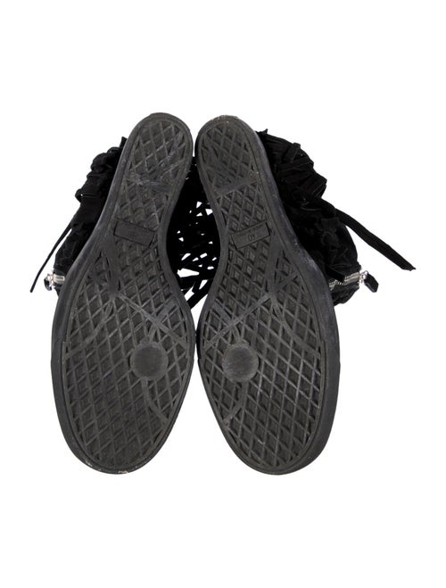 Giuseppe Zanotti Suede Printed Wedge Sneakers