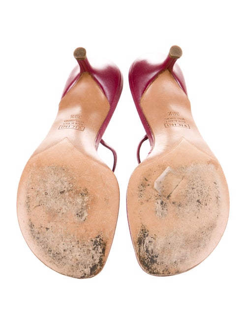 Giuseppe Zanotti Leather Crystal Embellishments Slides