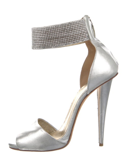 Giuseppe Zanotti Suede Crystal Embellishments Sandals