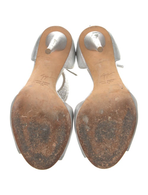 Giuseppe Zanotti Suede Crystal Embellishments Sandals