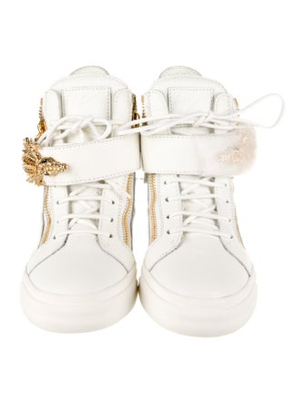 Giuseppe Zanotti Leather Wedge Sneakers