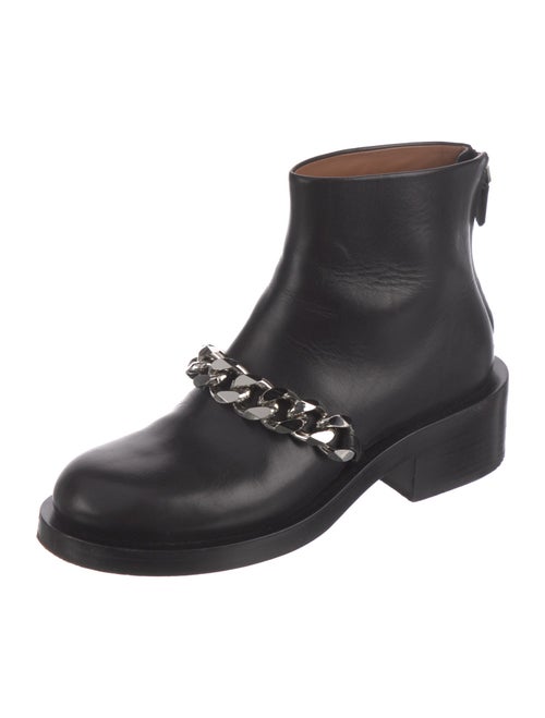 Givenchy Leather Chain-Link Accents Boots