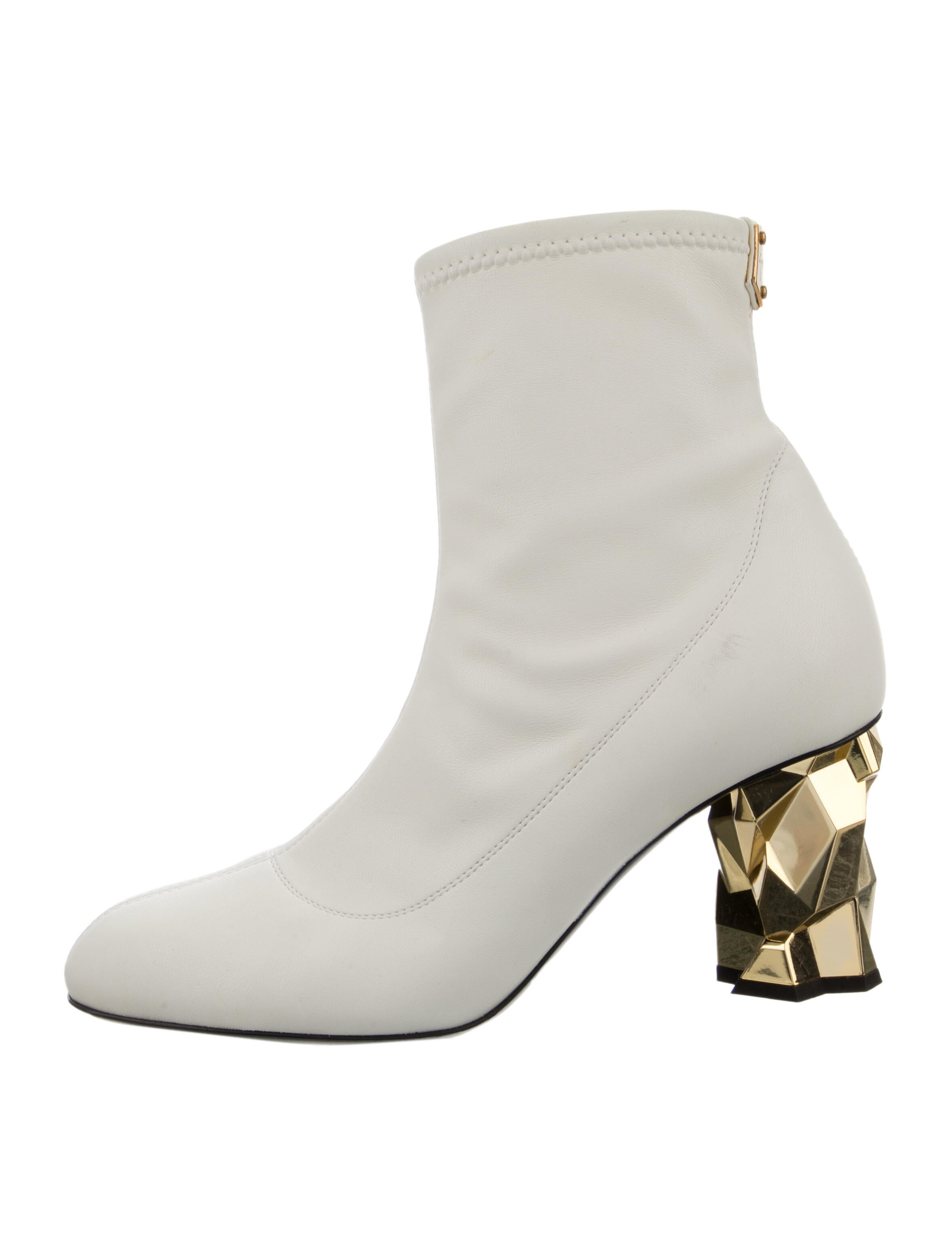 Giuseppe Zanotti Leather Boots Neutrals Boots, Shoes GIU120114