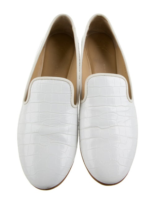 Giuseppe Zanotti Embossed Leather Animal Print Loafers