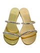 Giuseppe Zanotti Patent Leather Crystal Embellishments Slides
