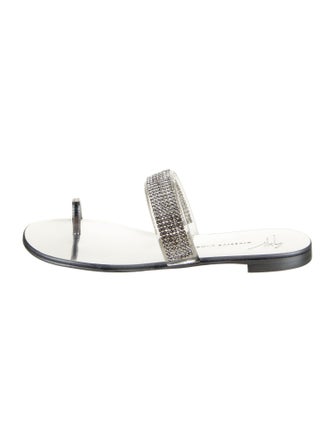 Giuseppe Zanotti PVC Crystal Embellishments Slides