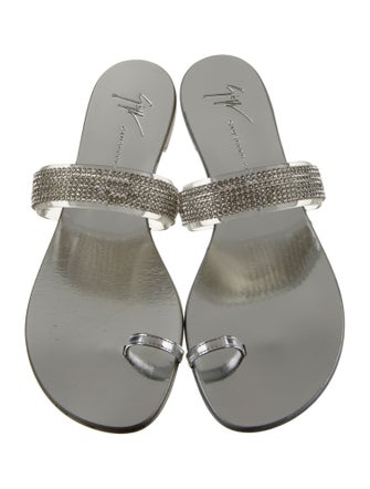 Giuseppe Zanotti PVC Crystal Embellishments Slides