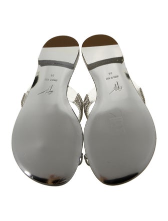Giuseppe Zanotti PVC Crystal Embellishments Slides