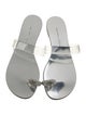 Giuseppe Zanotti Patent Leather Crystal Embellishments Slides
