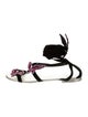 Giuseppe Zanotti Suede Crystal Embellishments Gladiator Sandals