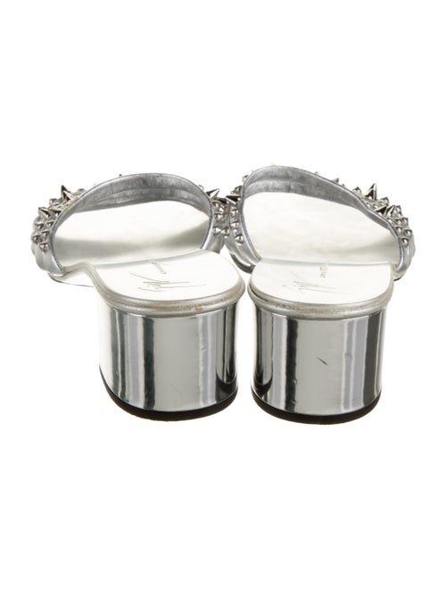 Giuseppe Zanotti Spike Accents Leather Slides