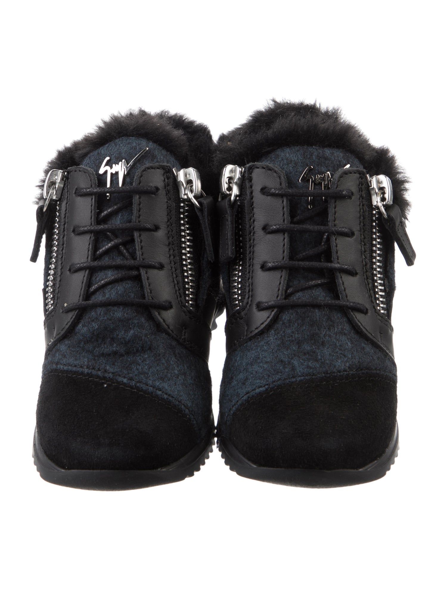 Giuseppe Zanotti Girls Fur Boot