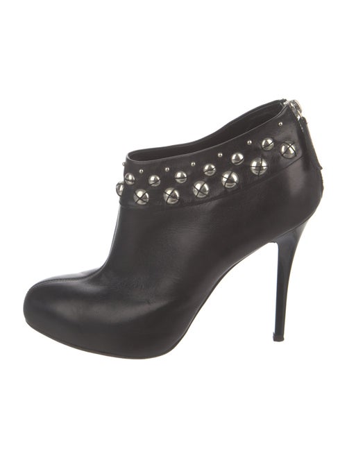 Giuseppe Zanotti Leather Studded Accents Lace-Up Boots