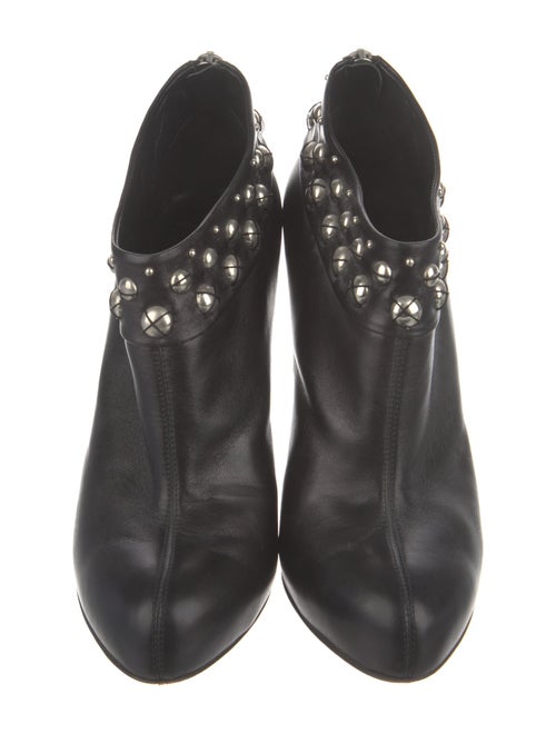 Giuseppe Zanotti Leather Studded Accents Lace-Up Boots