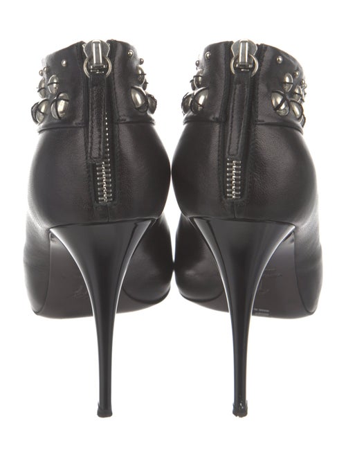 Giuseppe Zanotti Leather Studded Accents Lace-Up Boots