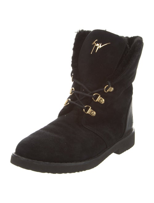 Giuseppe Zanotti Suede Combat Boots