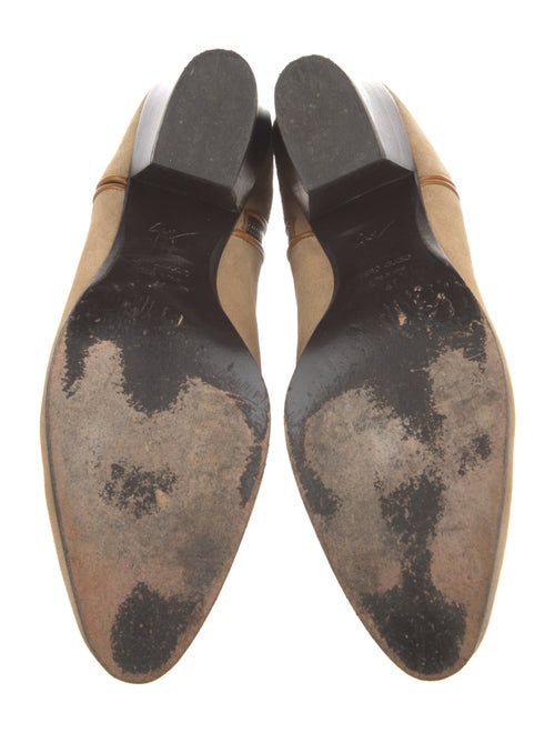 Giuseppe Zanotti Suede Leather Trim Embellishment Boots
