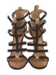 Giuseppe Zanotti Suede Cutout Accent Gladiator Sandals
