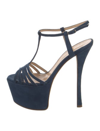 Giuseppe Zanotti Patent Leather T-Strap Sandals